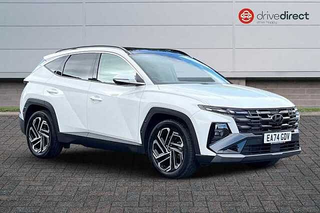 Hyundai TUCSON 1.6 T-GDi MHEV Ultimate SUV 5dr Petrol Hybrid DCT Euro 6 (s/s) (160 ps) White