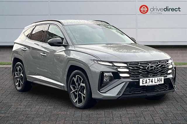 Hyundai TUCSON 1.6 T-GDi N Line SUV 5dr Petrol Hybrid Auto Euro 6 (s/s) (215 ps) Grey