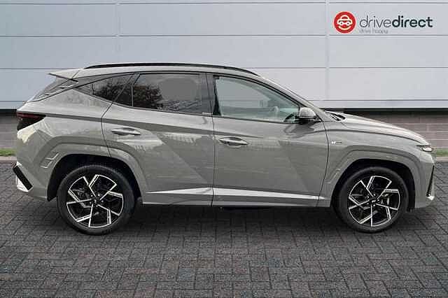 Hyundai TUCSON 1.6 T-GDi N Line SUV 5dr Petrol Hybrid Auto Euro 6 (s/s) (215 ps) Grey