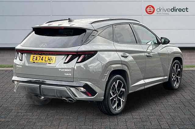 Hyundai TUCSON 1.6 T-GDi N Line SUV 5dr Petrol Hybrid Auto Euro 6 (s/s) (215 ps) Grey