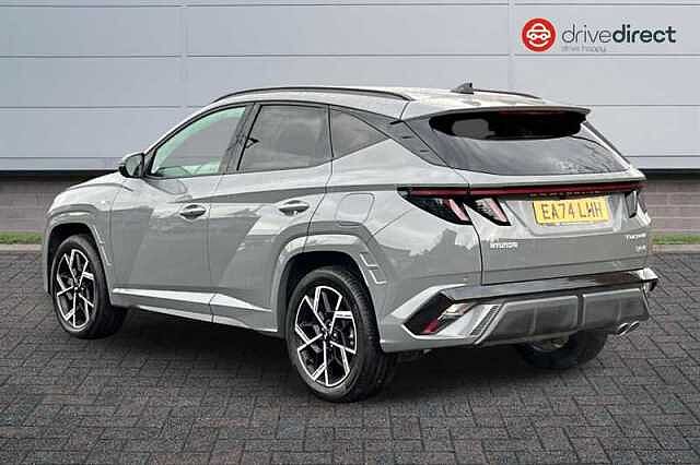 Hyundai TUCSON 1.6 T-GDi N Line SUV 5dr Petrol Hybrid Auto Euro 6 (s/s) (215 ps) Grey