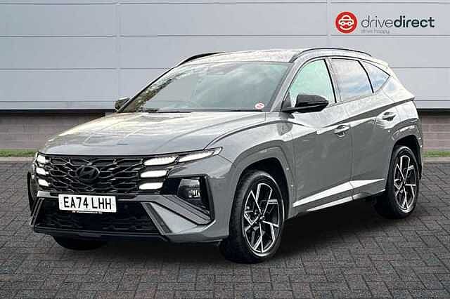 Hyundai TUCSON 1.6 T-GDi N Line SUV 5dr Petrol Hybrid Auto Euro 6 (s/s) (215 ps) Grey
