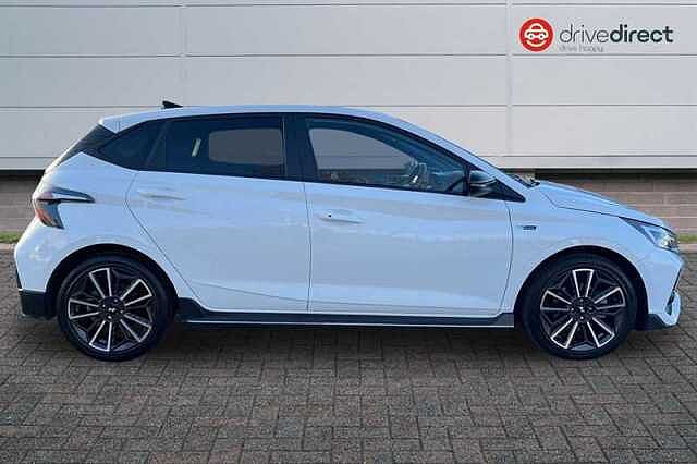 Hyundai I20 1.0 T-GDi MHEV N Line Hatchback 5dr Petrol Hybrid Manual Euro 6 (s/s) (120 ps) White