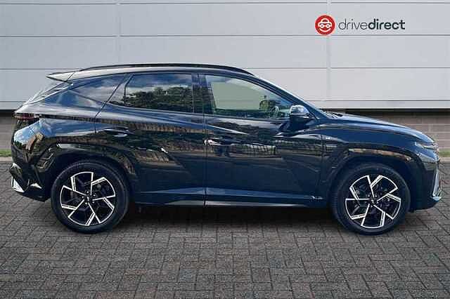 Hyundai TUCSON 1.6 T-GDi N Line S SUV 5dr Petrol Hybrid Auto Euro 6 (s/s) (215 ps) Black