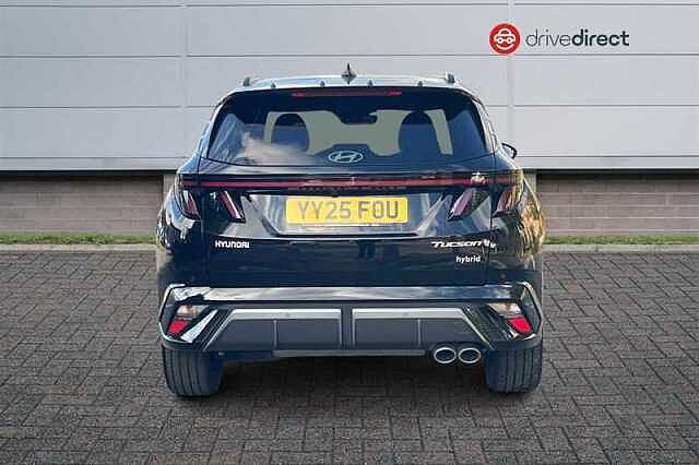 Hyundai TUCSON 1.6 T-GDi N Line S SUV 5dr Petrol Hybrid Auto Euro 6 (s/s) (215 ps) Black