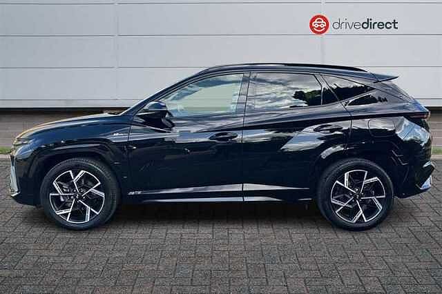 Hyundai TUCSON 1.6 T-GDi N Line S SUV 5dr Petrol Hybrid Auto Euro 6 (s/s) (215 ps) Black