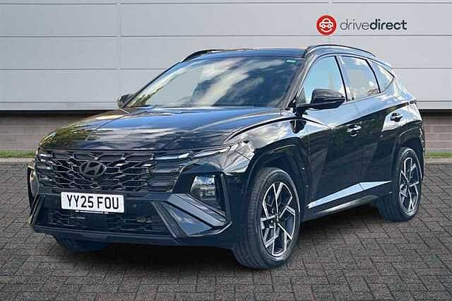 Hyundai TUCSON 1.6 T-GDi N Line S SUV 5dr Petrol Hybrid Auto Euro 6 (s/s) (215 ps) Black